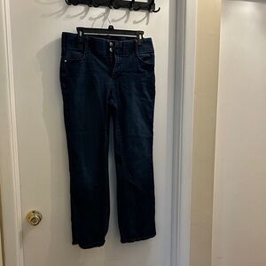 Nine West Dark Indigo Straight Leg Jeans